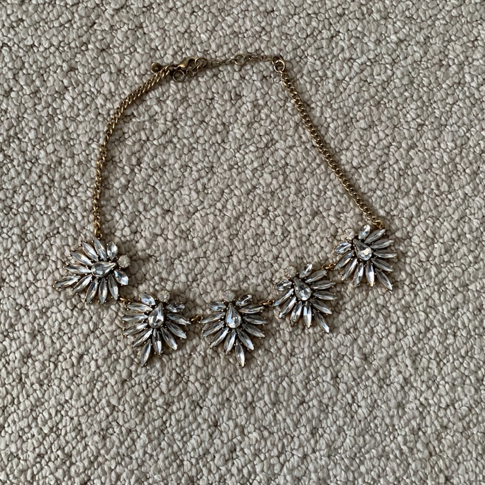 J. Crew Factory Crystal Statement Necklace